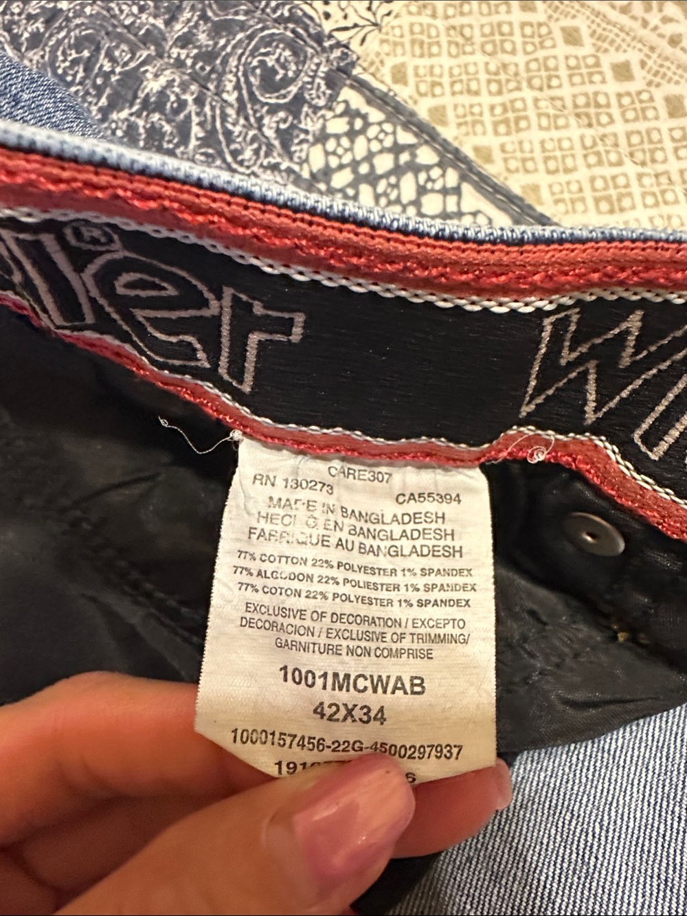 Wrangler Men's Light Blue Relaxed Fit Jeans - Picture 3 of 3
